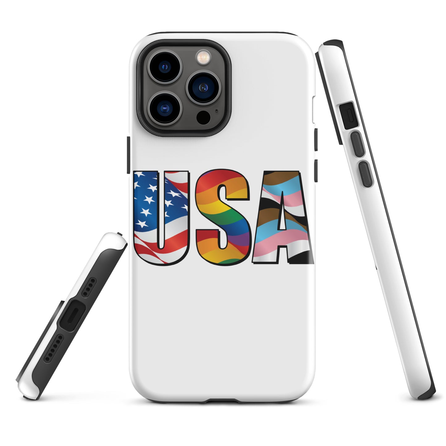 USA Pride - iPhone® Case - Supporting Equal Rights for All Americans Mobile Phone Cases Woke American Apparel iPhone 13 Pro Max  