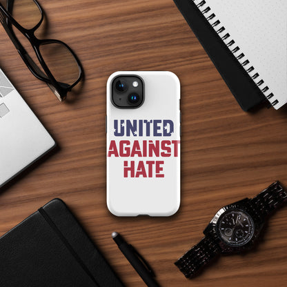 United Against Hate - iPhone® Case - Supporting Black Lives Matter and Equal Rights for All Americans Mobile Phone Cases Woke American Apparel iPhone 15  