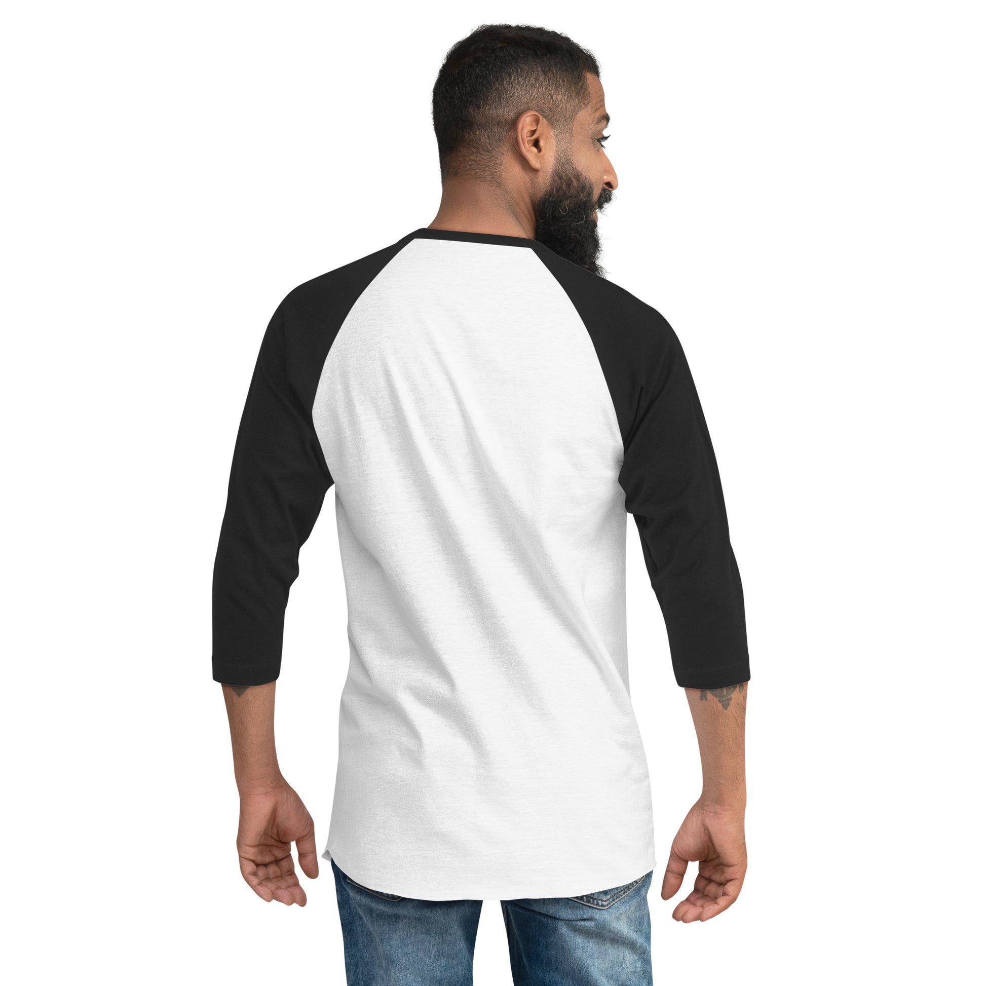 Stars and Stripes and Equal Rights - 3/4 Sleeve Raglan T-Shirt - Supporting Black Lives Matter and Equal Rights for All Americans Shirts & Tops Woke American Apparel   