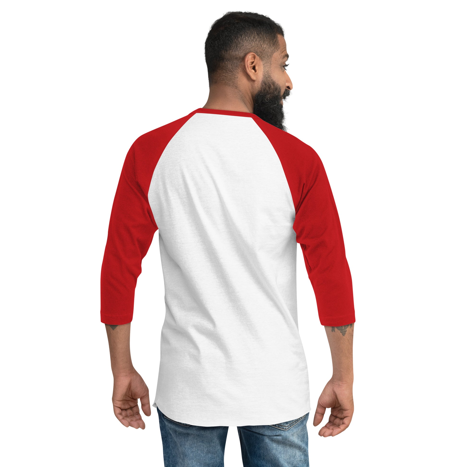 Stars and Stripes and Equal Rights - 3/4 Sleeve Raglan T-Shirt - Supporting Black Lives Matter and Equal Rights for All Americans Shirts & Tops Woke American Apparel   