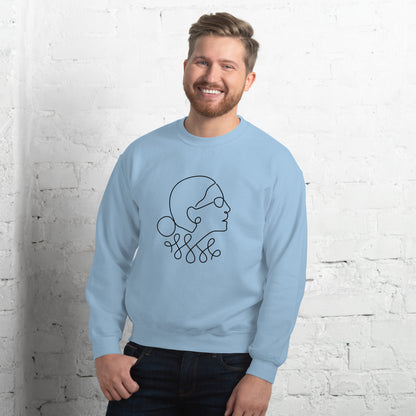 Ruth Bader Ginsburg - Sweatshirt - Supporting Women's Rights Shirts & Tops Woke American Apparel Light Blue S 