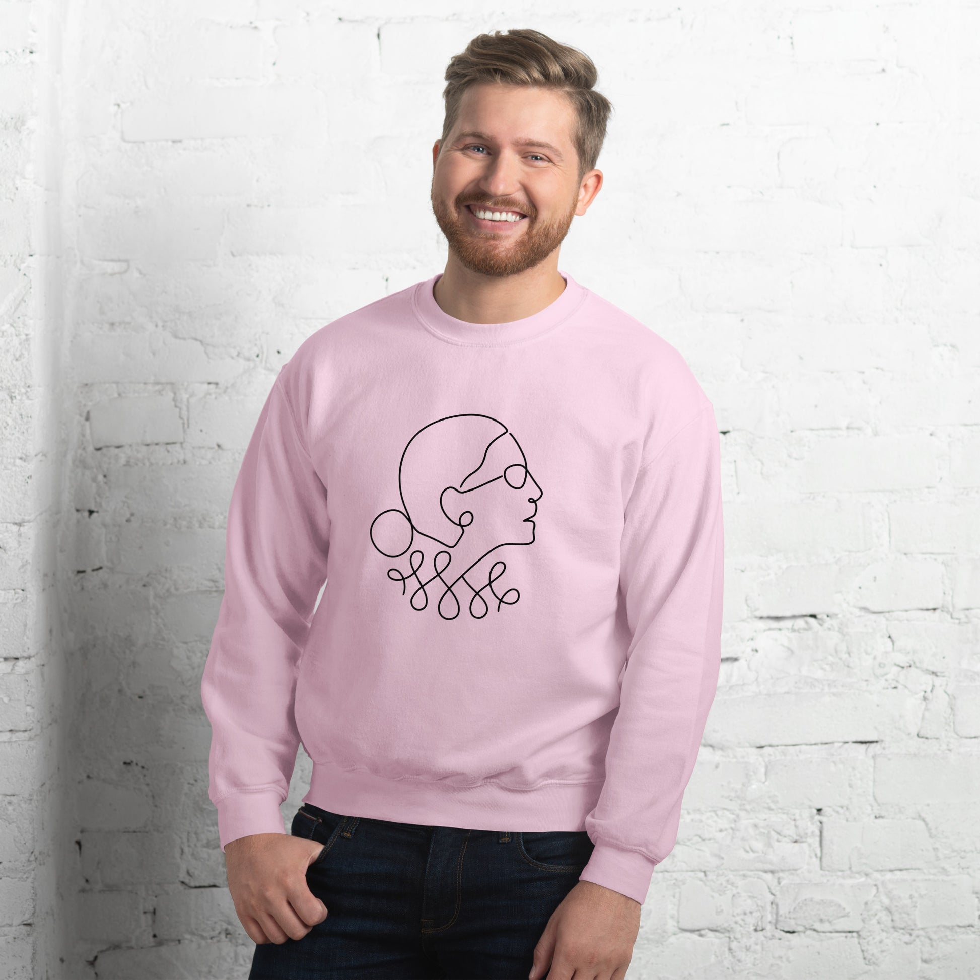 Ruth Bader Ginsburg - Sweatshirt - Supporting Women's Rights Shirts & Tops Woke American Apparel Light Pink S 
