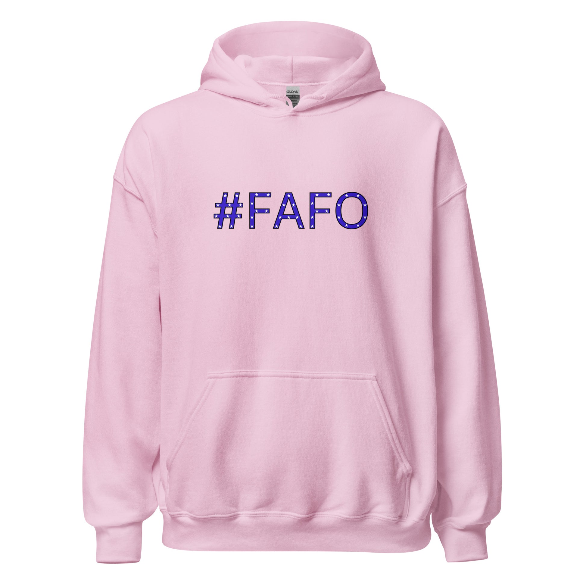 #FAFO - Unisex Hoodie Shirts & Tops Woke American Apparel Light Pink S