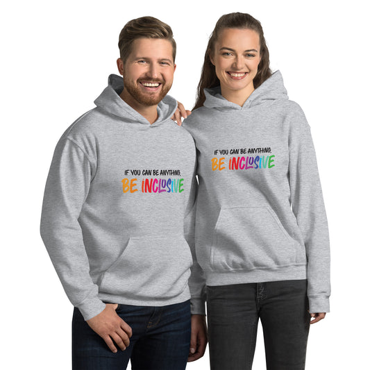 Be Inclusive - Unisex Hoodie - Supporting Equal Rights for All Americans Shirts & Tops Woke American Apparel Sport Grey S 