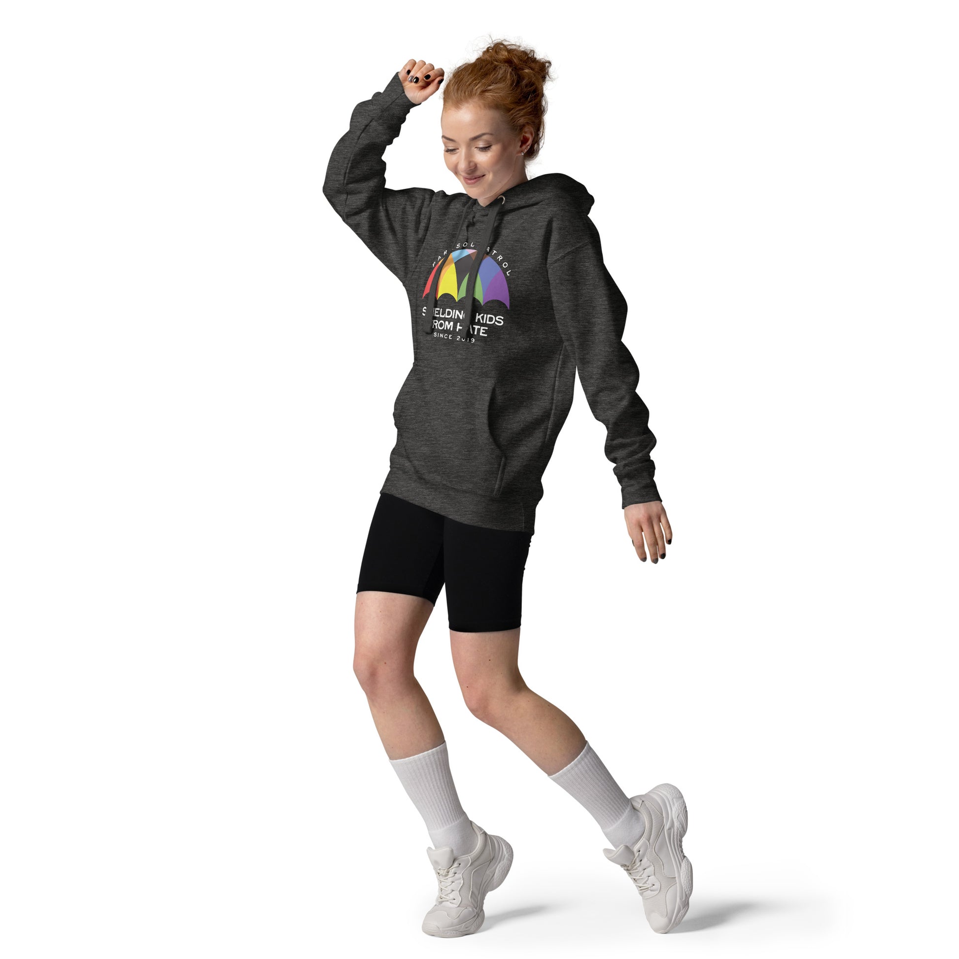 Parasol Patrol - Unisex Hoodie Shirts & Tops Woke American Apparel Charcoal Heather S 