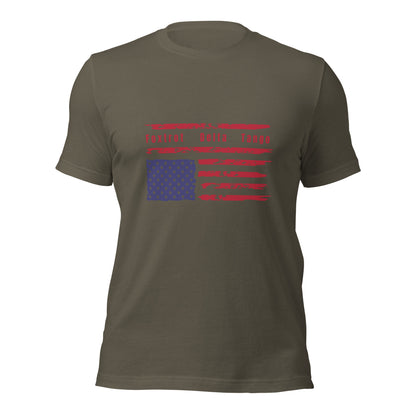 Foxtrot Delta Tango (Flag) - Unisex T-Shirt Shirts & Tops Woke American Apparel