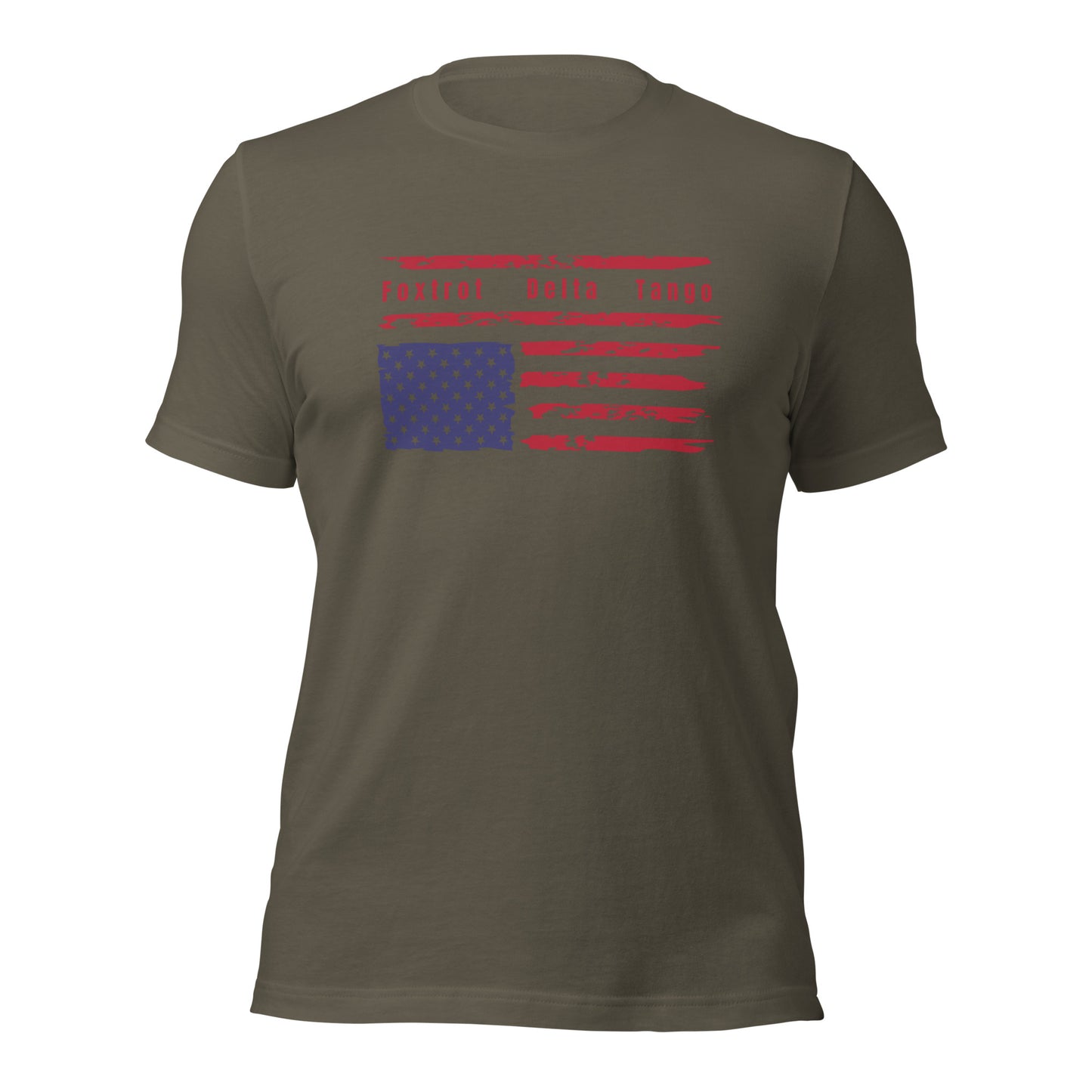 Foxtrot Delta Tango (Flag) - Unisex T-Shirt Shirts & Tops Woke American Apparel Army S
