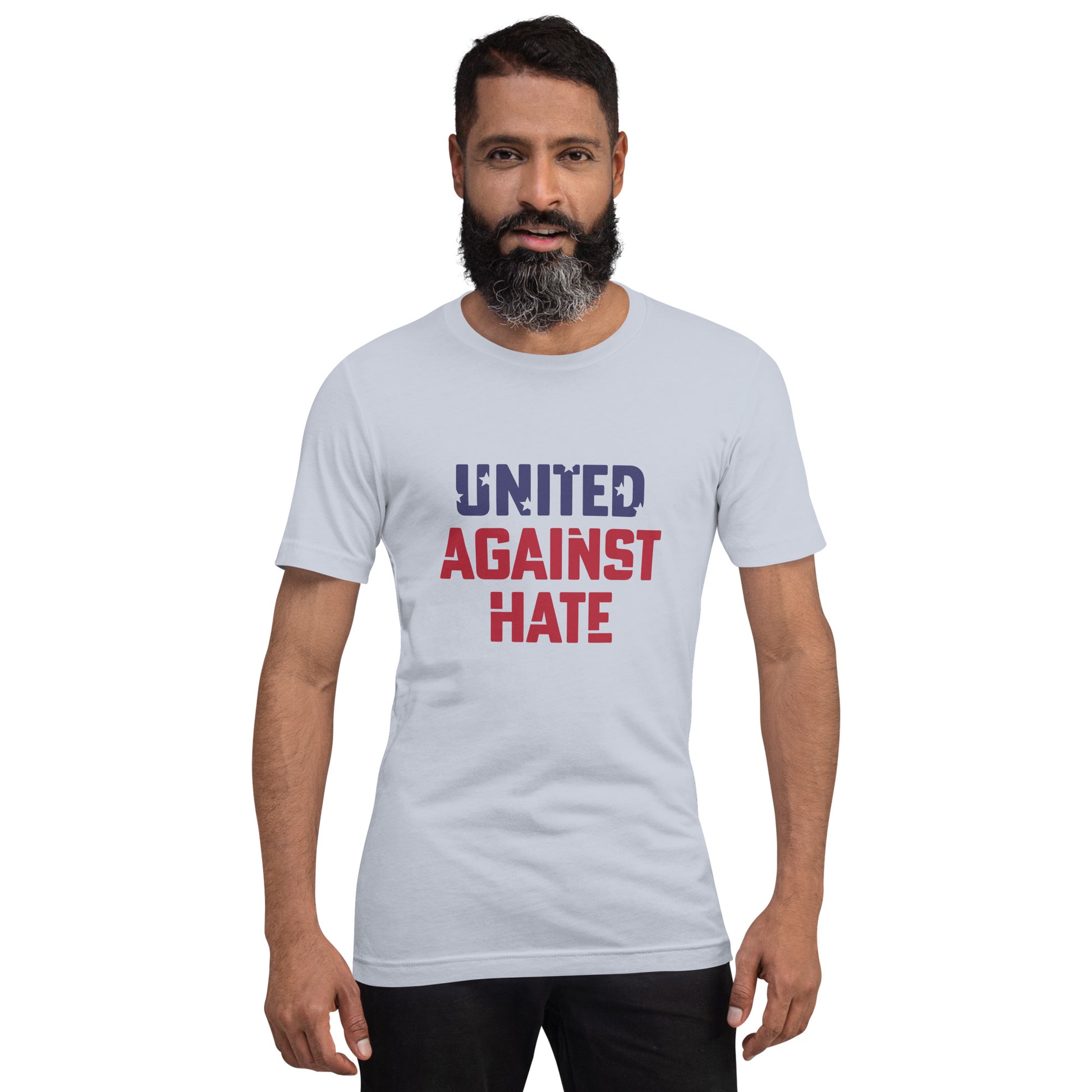 United Against Hate - Unisex T-Shirt - Supporting Black Lives Matter and Equal Rights for All Americans Shirts & Tops Woke American Apparel Light Blue XS 