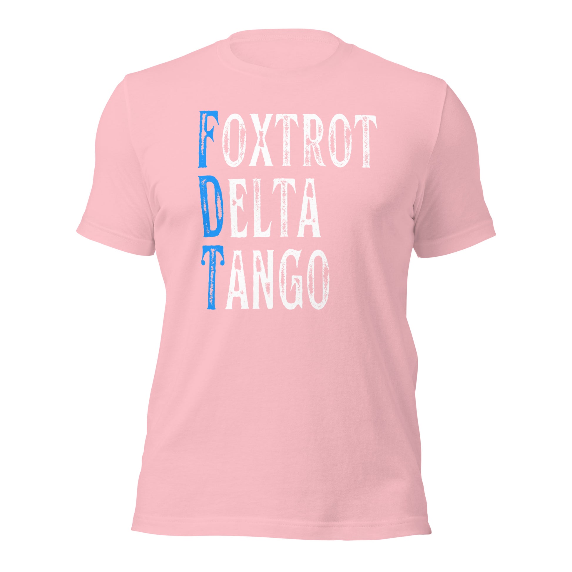 Foxtrot Delta Tango - Unisex T-Shirt Shirts & Tops Woke American Apparel Pink S