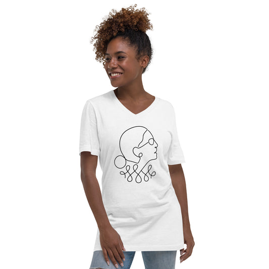 Ruth Bader Ginsburg - V-Neck T-Shirt - Supporting Women's Rights Shirts & Tops Woke American Apparel S  