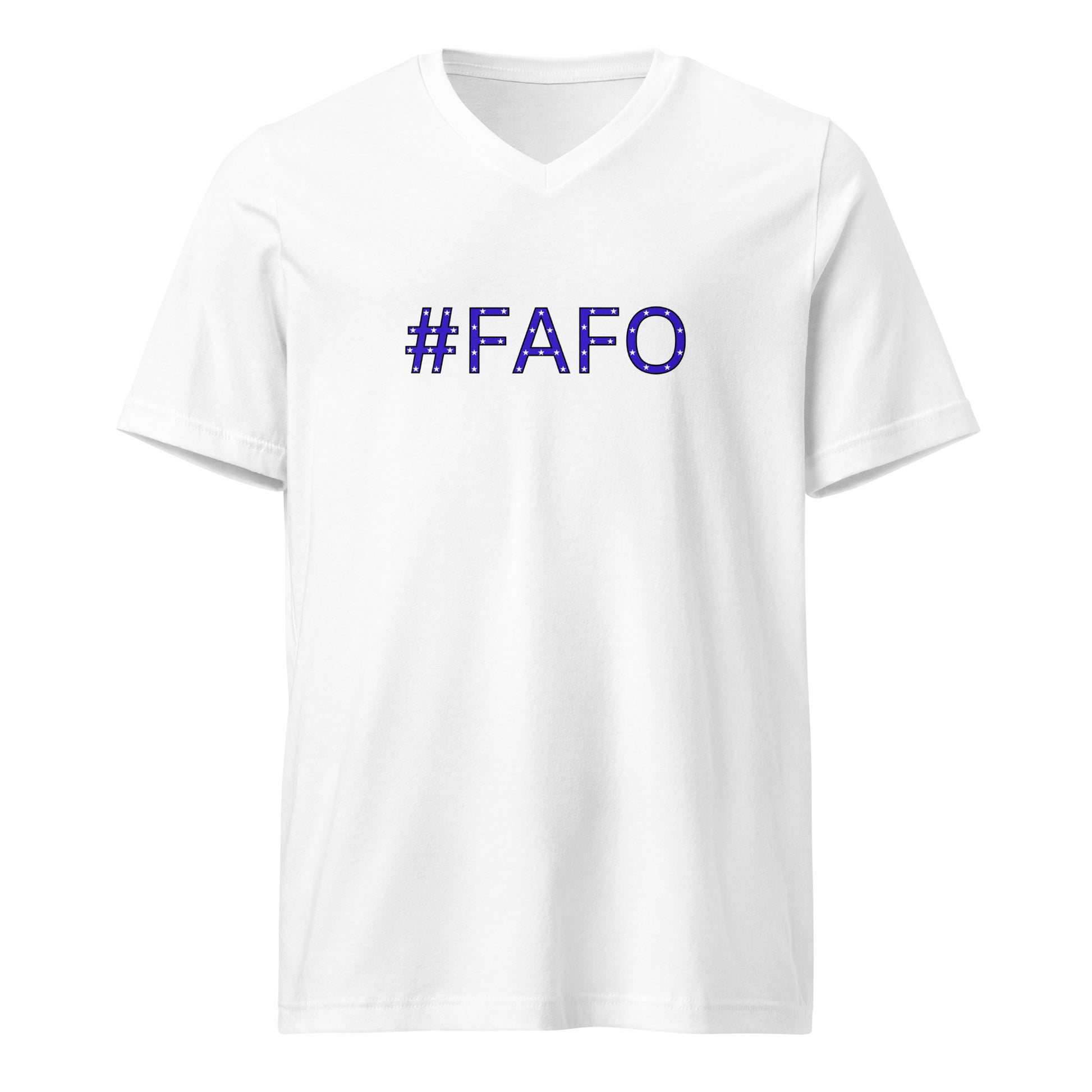 #FAFO - Unisex V-Neck T-Shirt Shirts & Tops Woke American Apparel White S