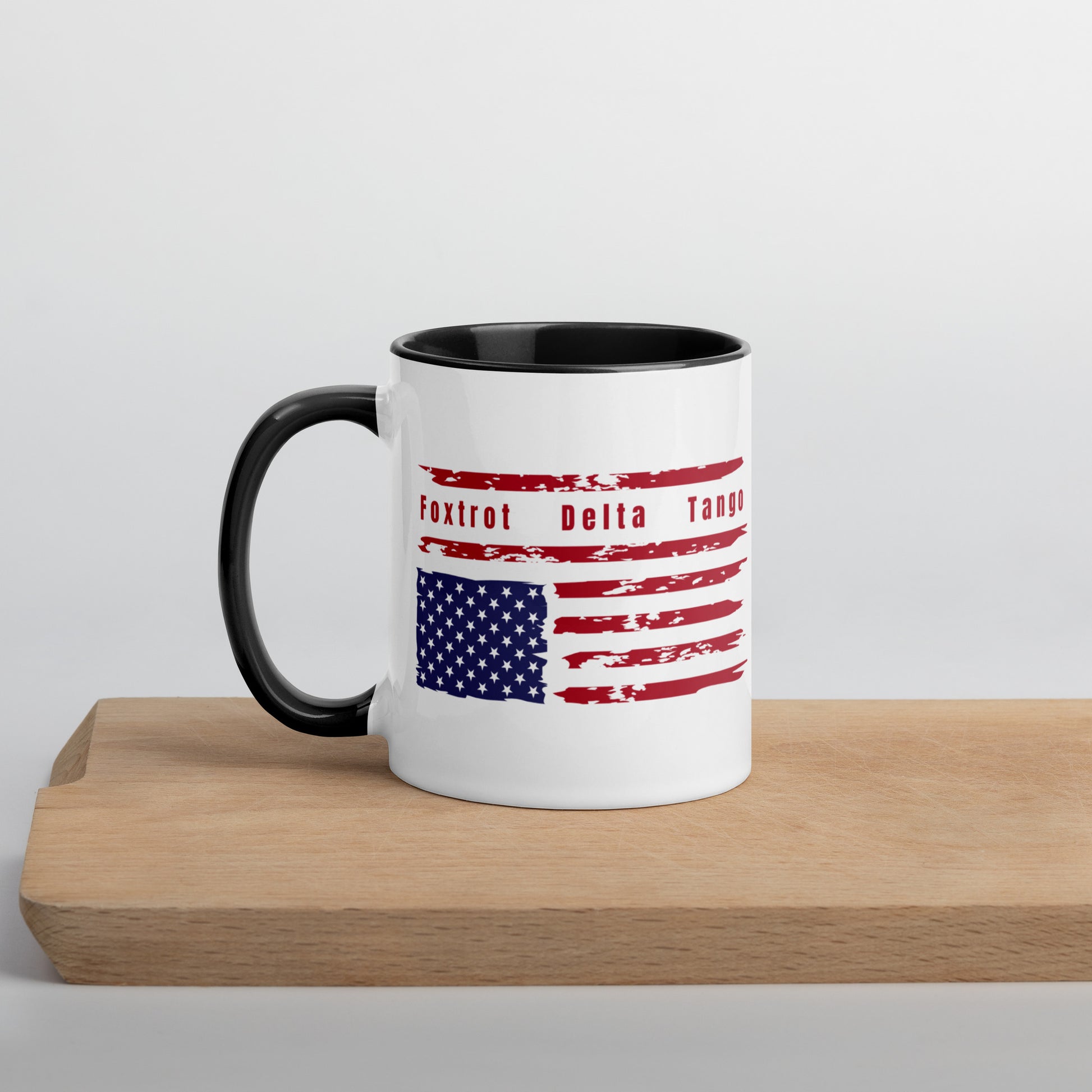 Foxtrot Delta Tango (Flag) - Mug Mugs Woke American Apparel