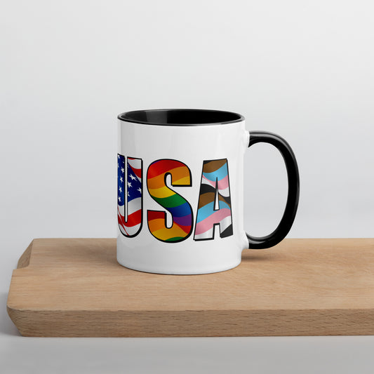 USA Pride - Mug - Supporting Equal Rights for All Americans Mugs Woke American Apparel Default Title  
