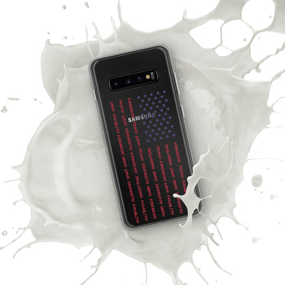 Flag Words of Kindness - Case for Samsung® Phones Mobile Phone Cases Woke American Apparel Samsung Galaxy S10+