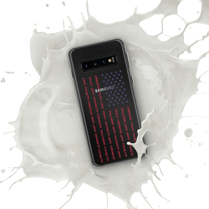 Flag Words of Kindness - Case for Samsung® Phones Mobile Phone Cases Woke American Apparel Samsung Galaxy S10