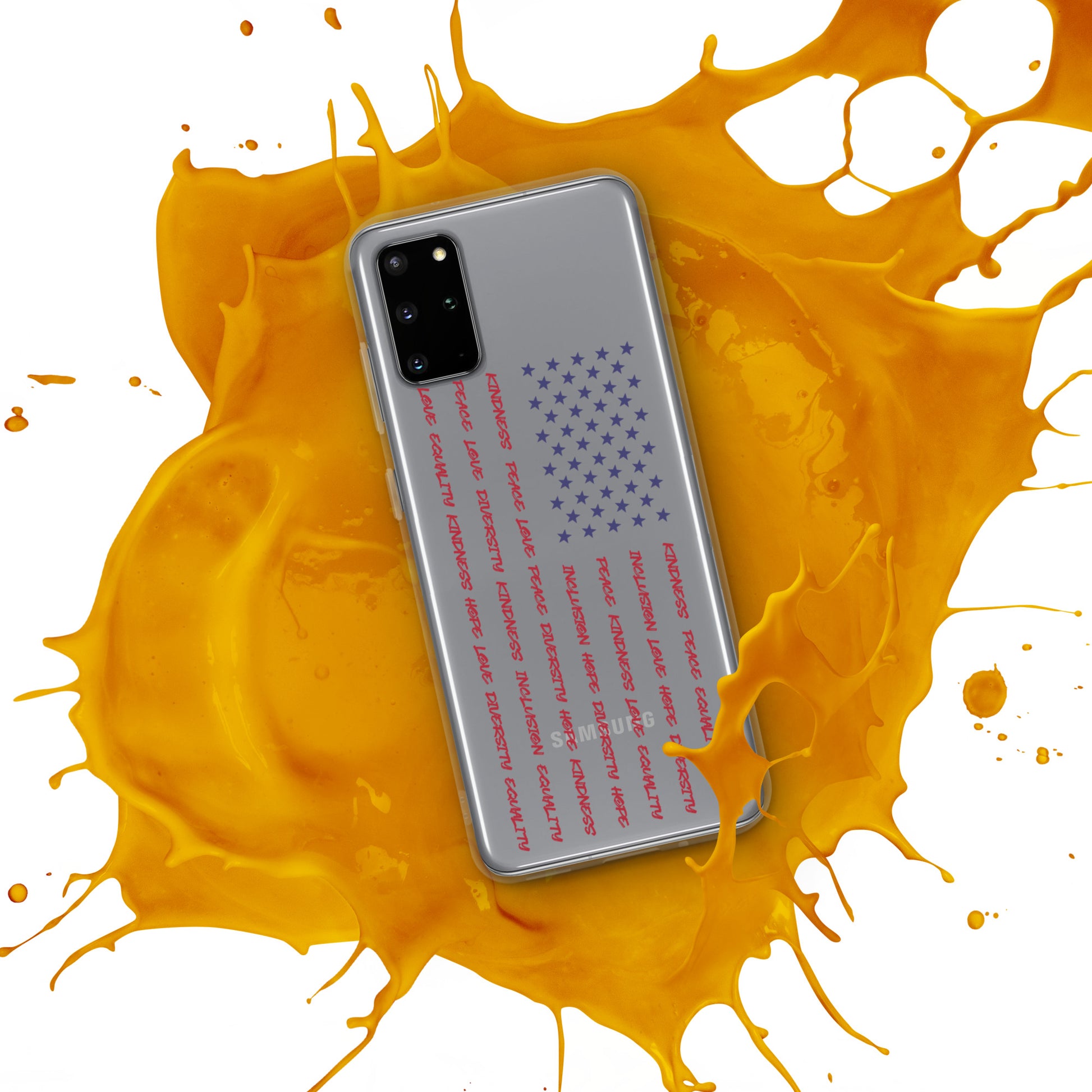 Flag Words of Kindness - Case for Samsung® Phones Mobile Phone Cases Woke American Apparel