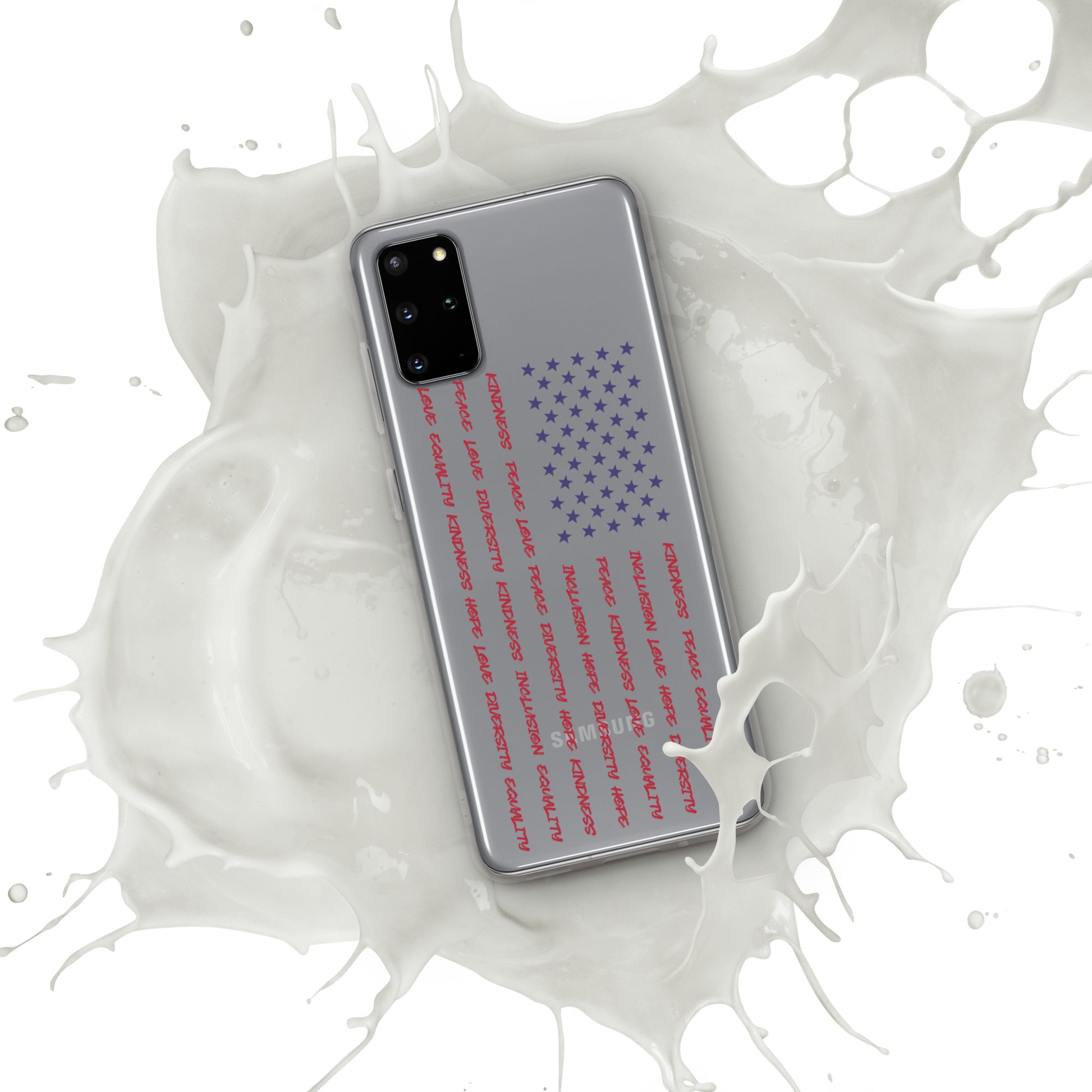 Flag Words of Kindness - Case for Samsung® Phones Mobile Phone Cases Woke American Apparel Samsung Galaxy S20 Plus