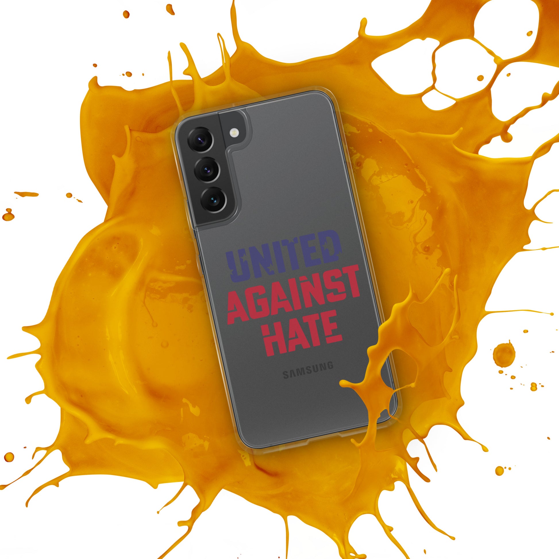 United Against Hate - Samsung® Case - Supporting Black Lives Matter and Equal Rights for All Americans Mobile Phone Cases Woke American Apparel   