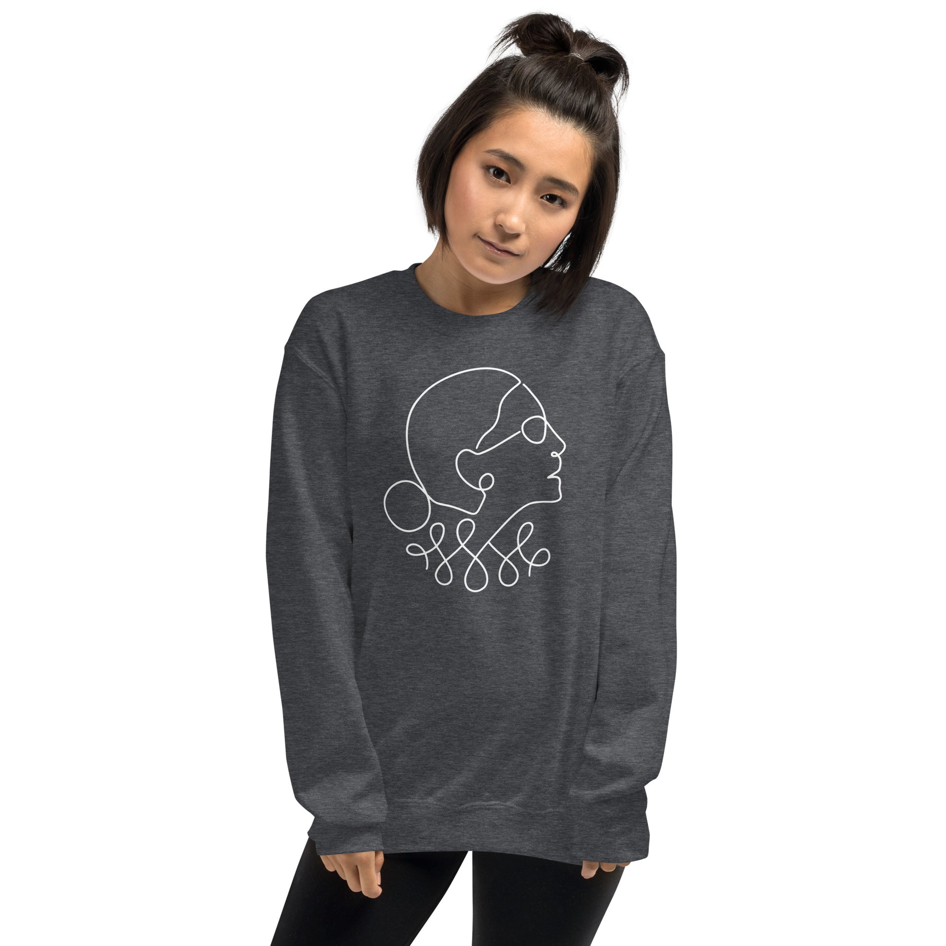 Ruth Bader Ginsburg - Sweatshirt - Supporting Women's Rights Shirts & Tops Woke American Apparel Dark Heather S 