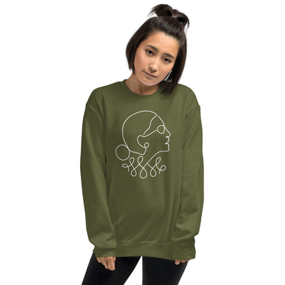 Ruth Bader Ginsburg - Sweatshirt - Supporting Women's Rights Shirts & Tops Woke American Apparel Military Green S 
